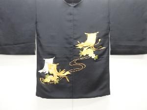 几帳に牡丹模様刺繍絵羽織